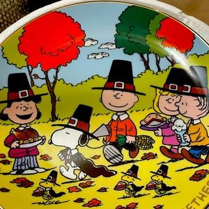 Peanuts Thanksgiving Danbury Mint Plate limited edition with COA